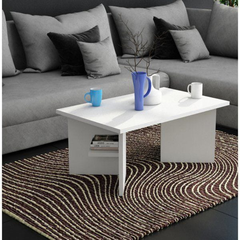 coffee table, 90 cm, White - KM-EG167-76