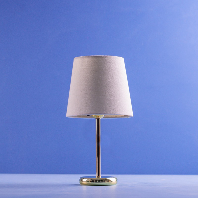 Desk Lamp, 25 cm, Off White/Gold - KM-EG55-366