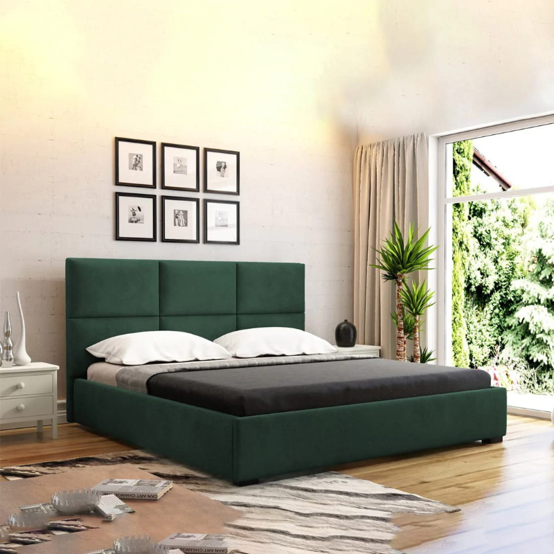 سرير, 160*200 سم, اخضر - KM-EG144-18