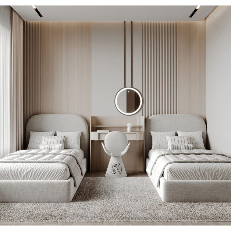 سرير,قطعتين, بيج - KM-EG144-23