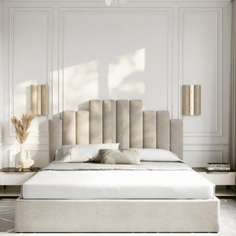 سرير, 160*200 سم, بيج - KM-EG144-19