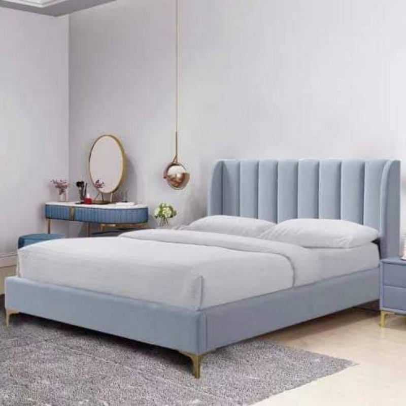 سرير, 160*200 سم, رمادي - KM-EG144-20