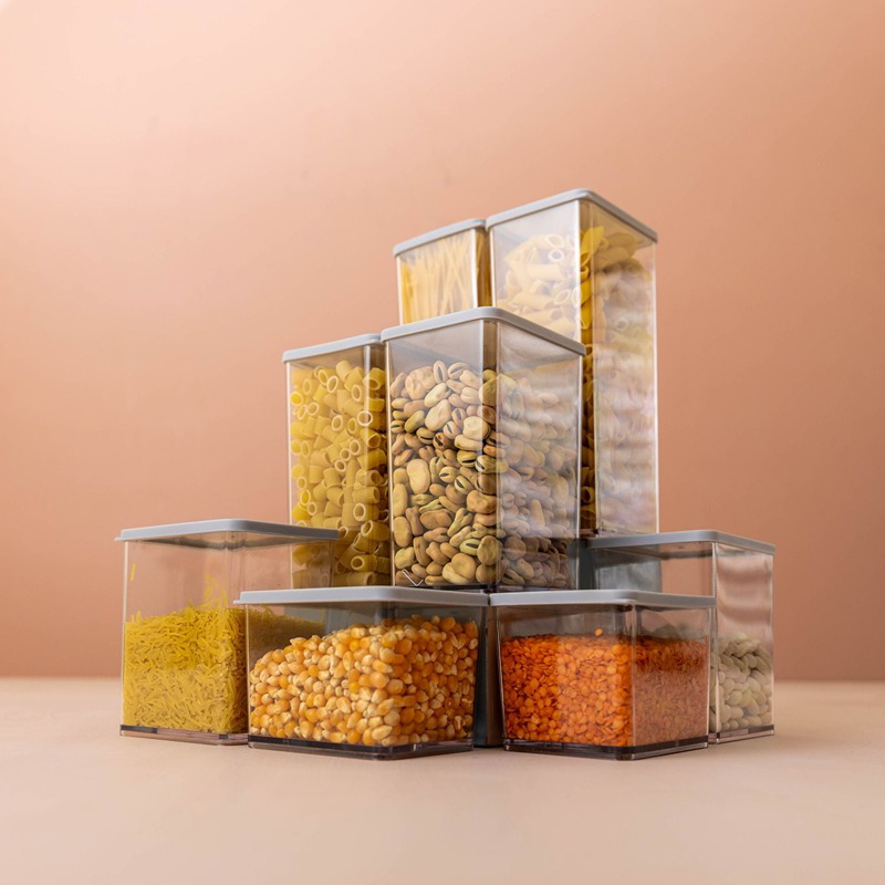 PureSpace Containers Set, 4 Pcs, Transparent - KM-EG55-410