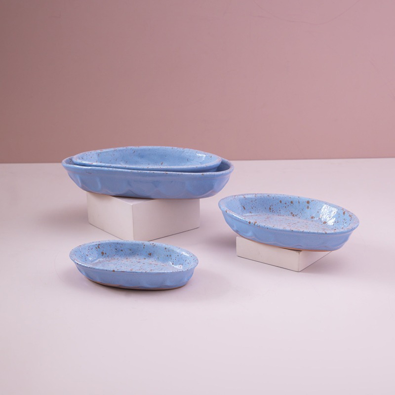 Heritage Clay Serveware Set, 4 Pcs, Multiple Colors - KM-EG55-425