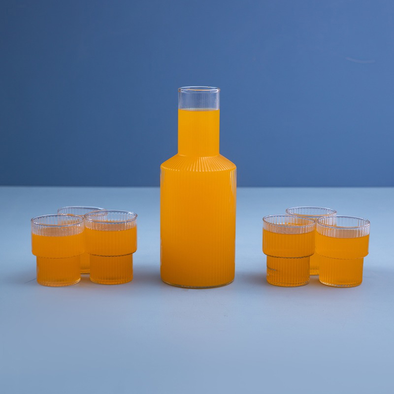 Ripple Essence Beverage Set, 7 Pcs, Transparent - KM-EG55-429