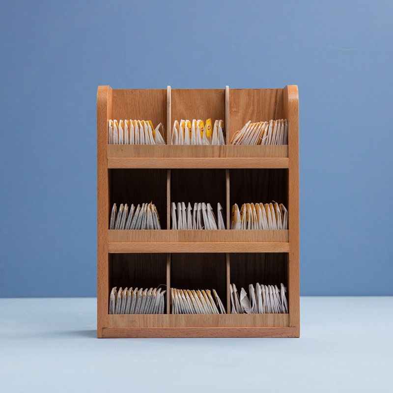 Brew Bliss Organizer, 40 × 32 cm, Wood - KM-EG55-444