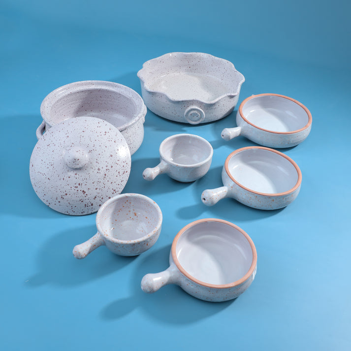 Essence Cooking Set, 7 Pcs, White - KM-EG55-460