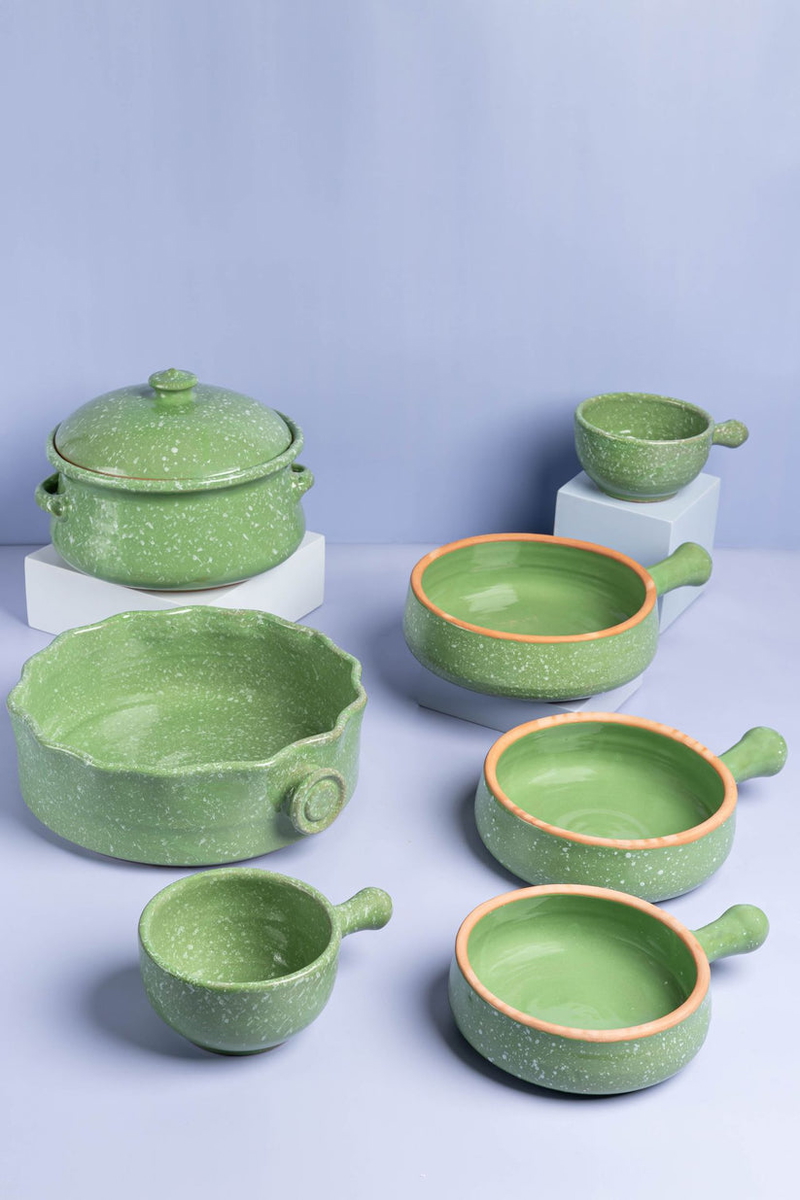 Essence Cooking Set, 7 Pcs, Green - KM-EG55-461