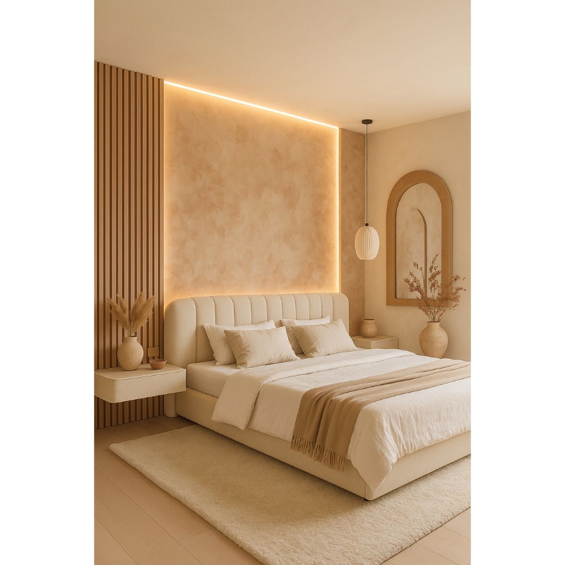 Bed, Multiple sizes, Off-white - KM-EG155-17