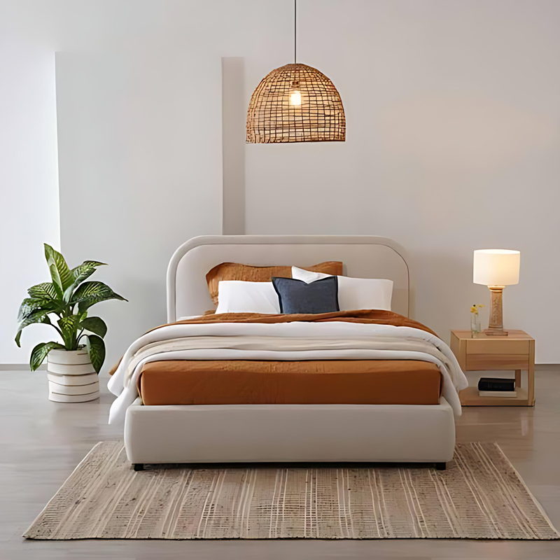 Bed, Multiple Sizes, Off White - KM-EG171-01