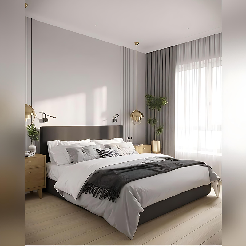 Bed, 120 cm, Dark Grey - KM-EG171-08