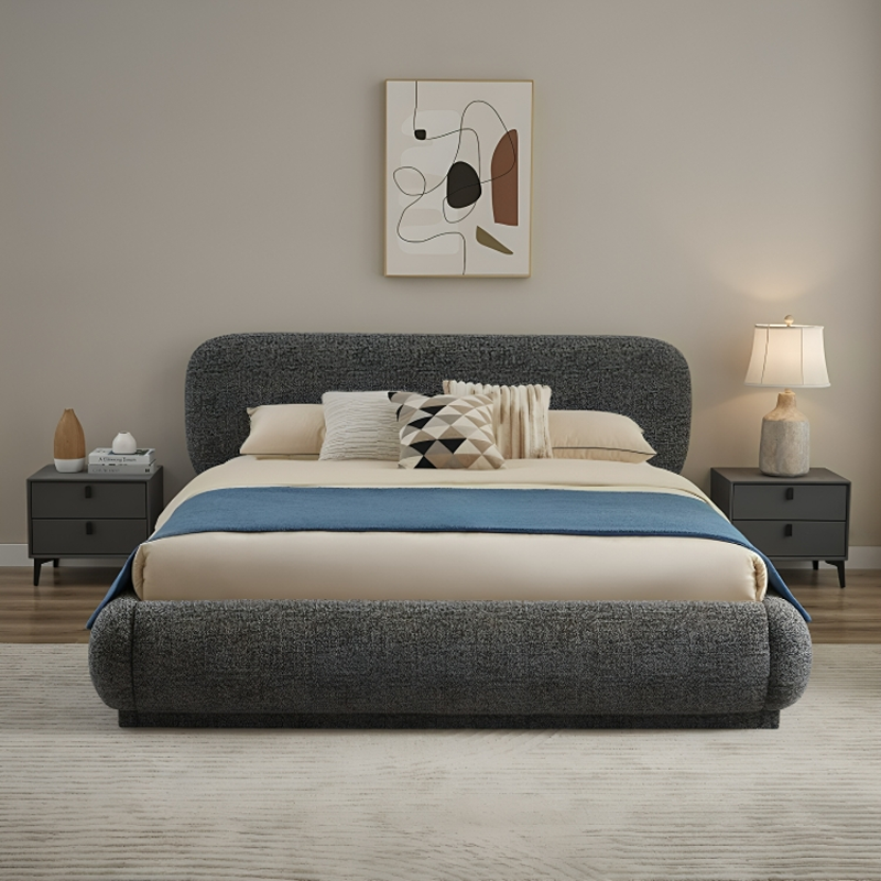 Bed, 160 cm, Dark Grey - KM-EG171-20