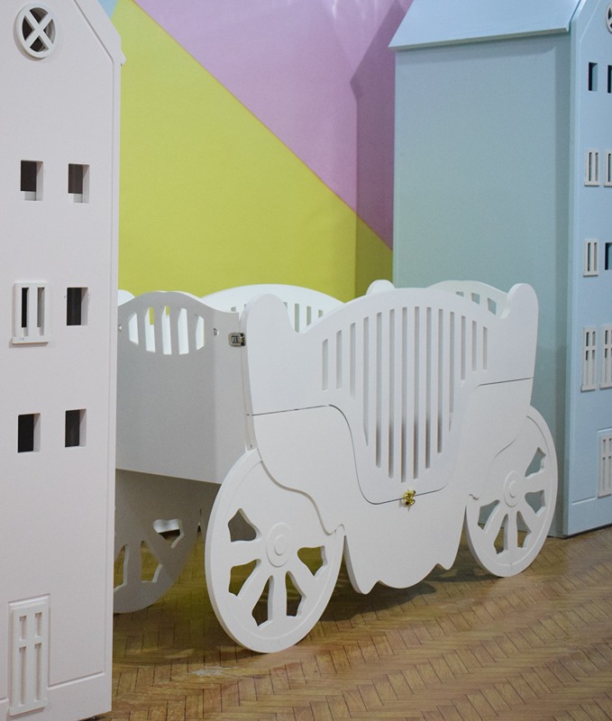 Newborn bed, 45 cm, White - KM-EG114-43