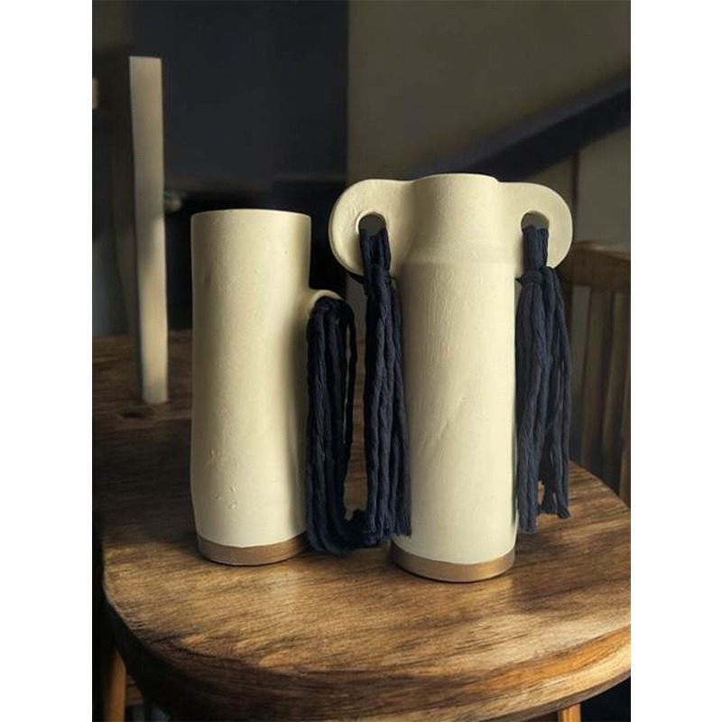 طقم ديكور فخاري, قطعتين, متعدد الألوان - KM-EG172-23