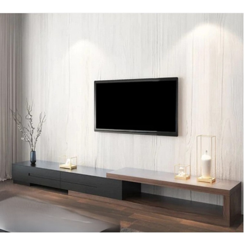 طقم وحدة تلفزيون، قطعتين، أسود/بني - KM-EG33-42