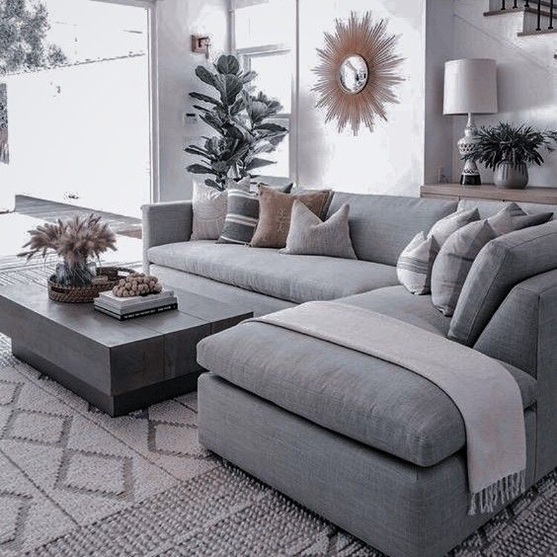 Corner Sofa, 280 cm, Grey - KM-EG174-04