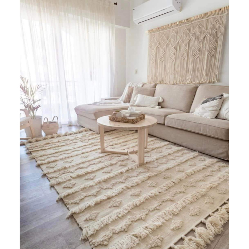 Wool Carpet, 300 × 200 cm, Beige - KM-EG175-09