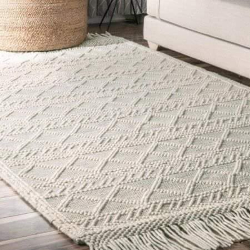 Wool Carpet, 200 × 150 cm, Beige - KM-EG175-11