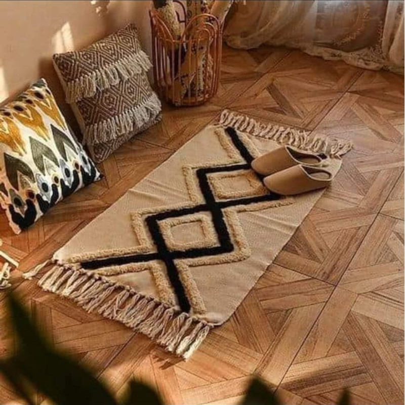Wool Carpet, 100 × 70 cm, Multiple Colors - KM-EG175-13