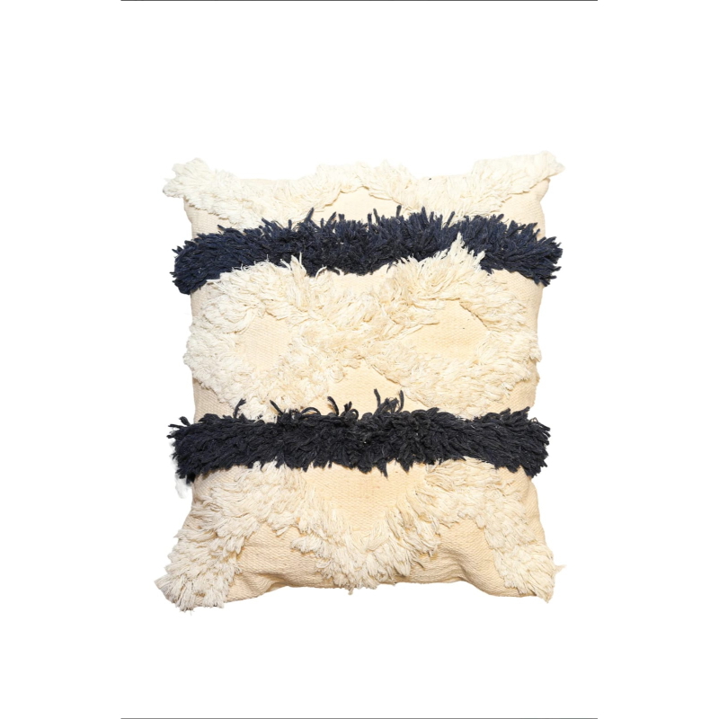 Wool cushion, 50 × 50 cm, beige - KM-EG175-405