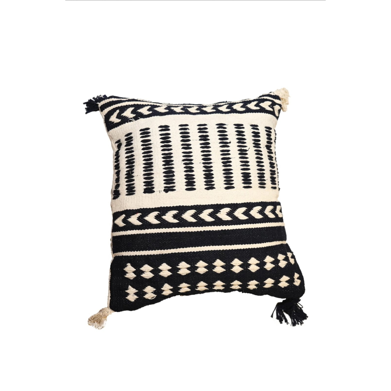 Wool cushion, 50 × 50 cm, beige - KM-EG175-406