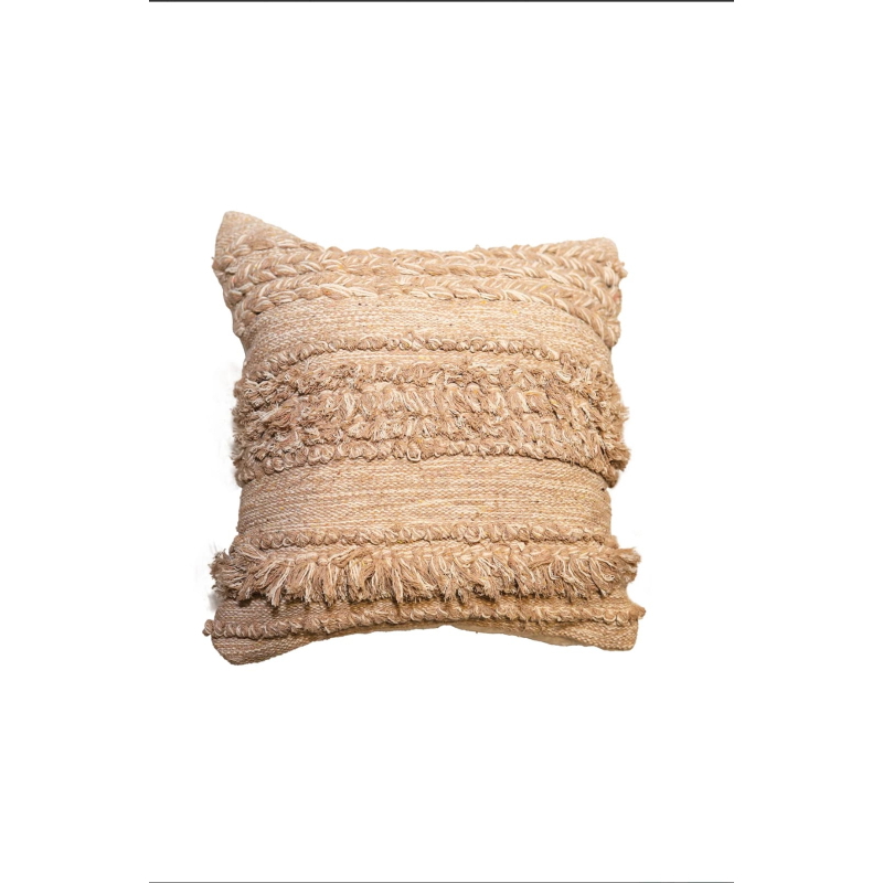 Wool cushion, 45 × 45 cm, beige - KM-EG175-407