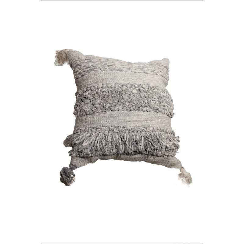Wool cushion, 45 × 45 cm, beige - KM-EG175-408