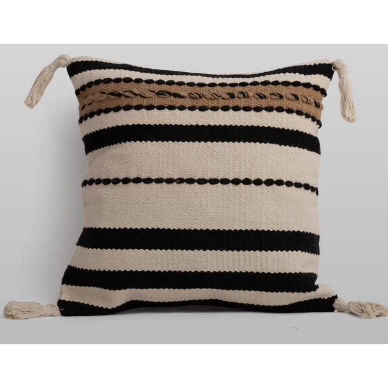 Wool cushion, 50 × 50 cm, beige - KM-EG175-411