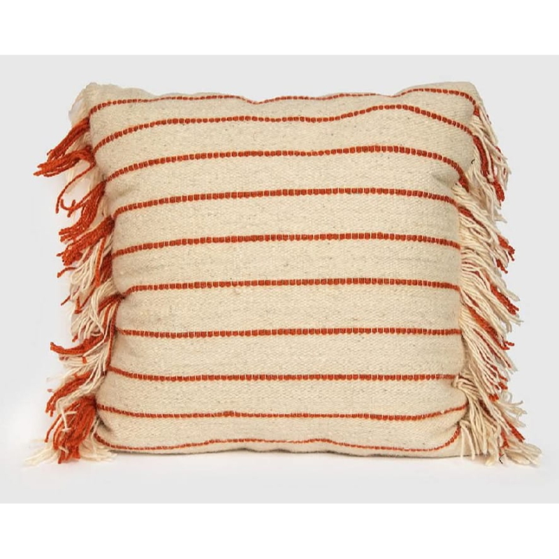 Wool cushion, 50 × 50 cm, beige - KM-EG175-417