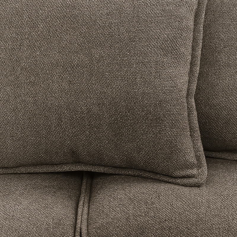 Beech wood and linen Sofa, 180×80×75 cm - Grey