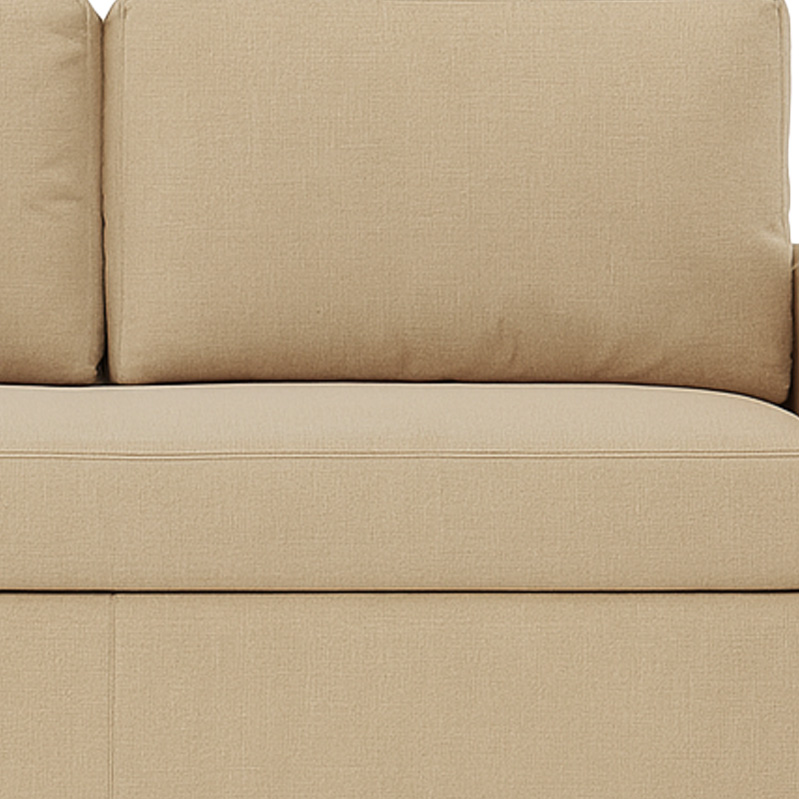 Beech wood and Linen Sofa Bed with Three Levels, 210×170×85 cm - Multiple colors