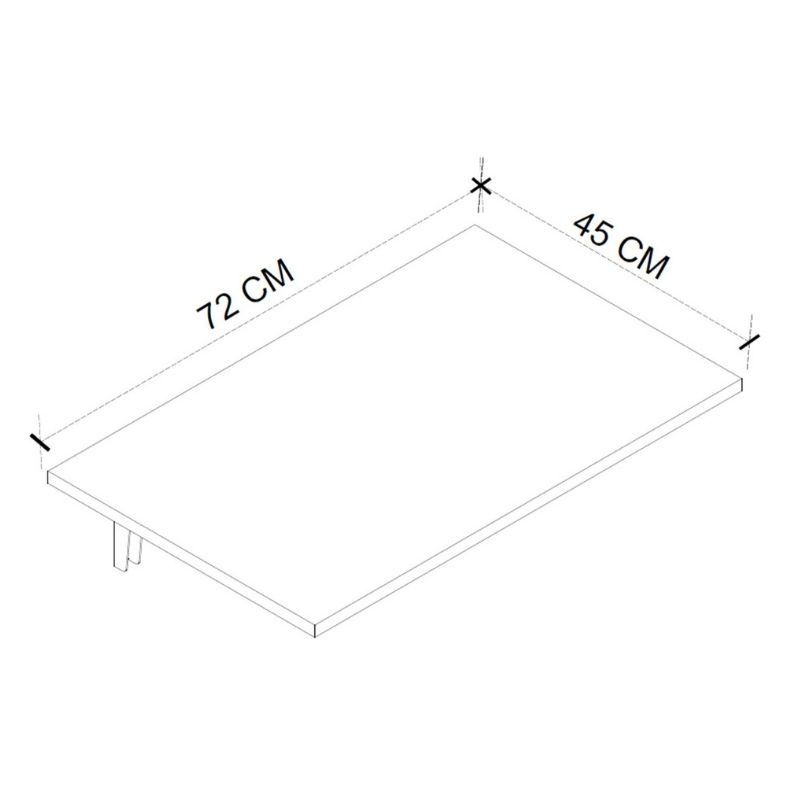 مكتب، 72 سم، خشبي - KM-EG67-45