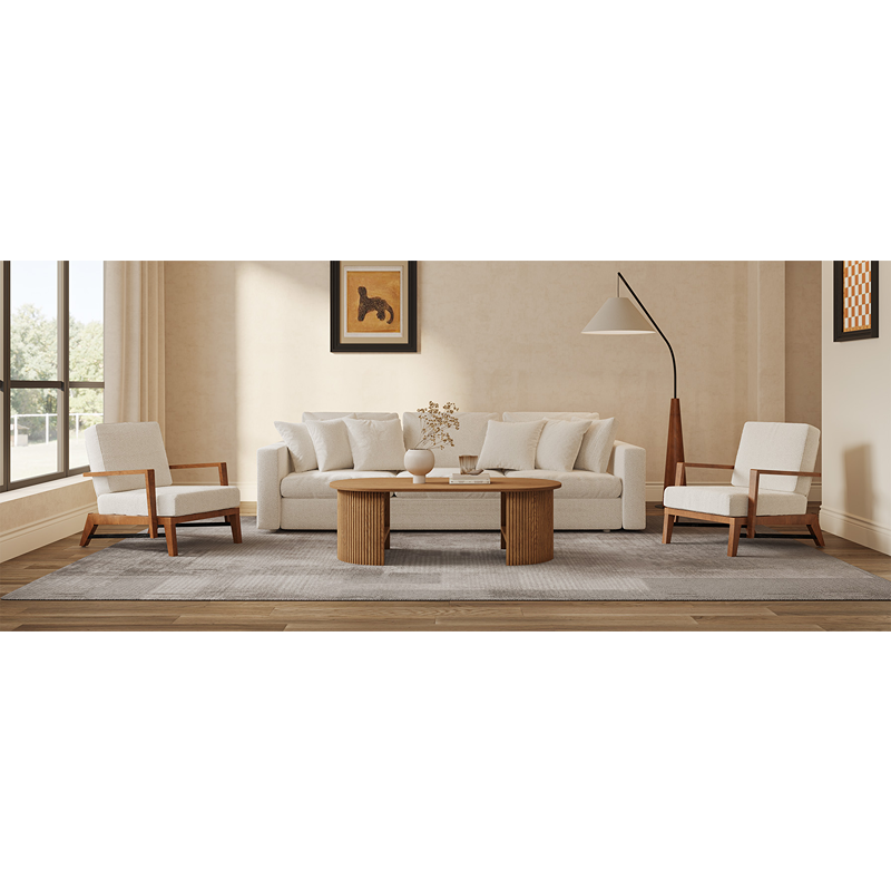 طاولة قهوة، 100 سم، بني - KM-EG67-47