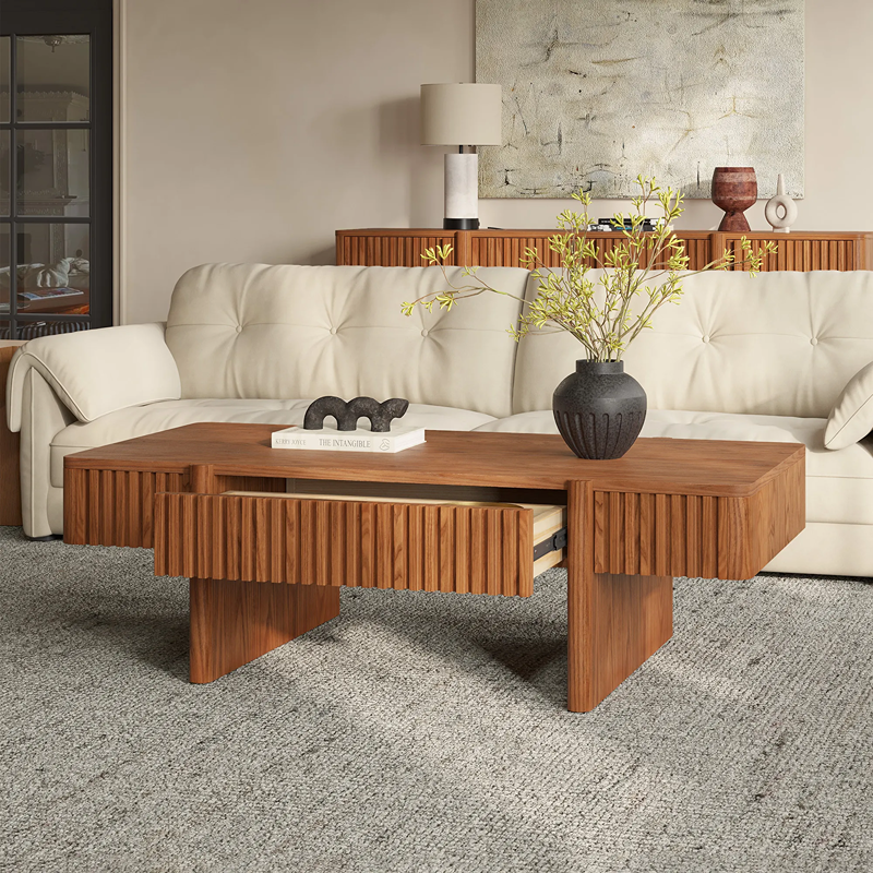 طاولة قهوة، 100 سم، بني - KM-EG67-48