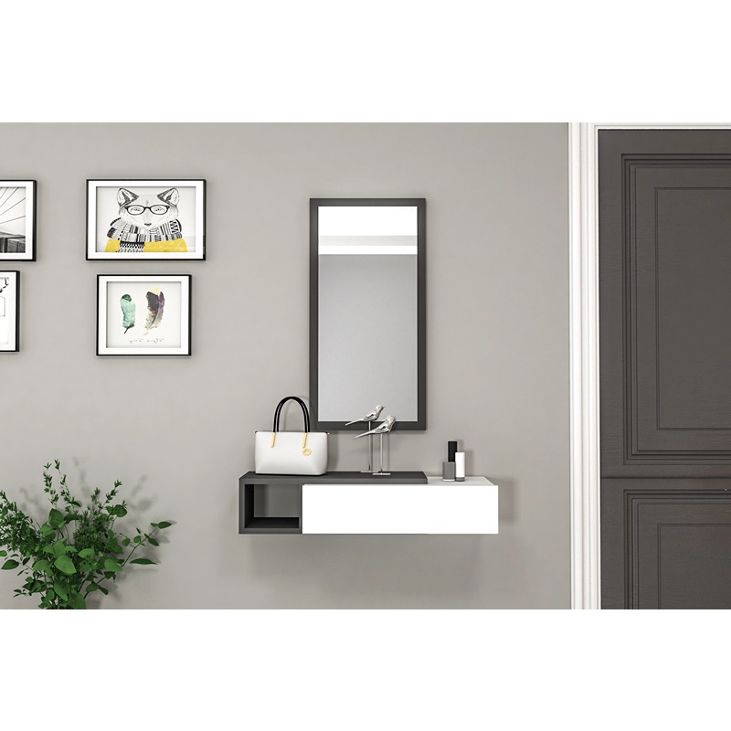 كونسول مع مرآة، قطعتين، متعدد الألوان - KM-EG67-50