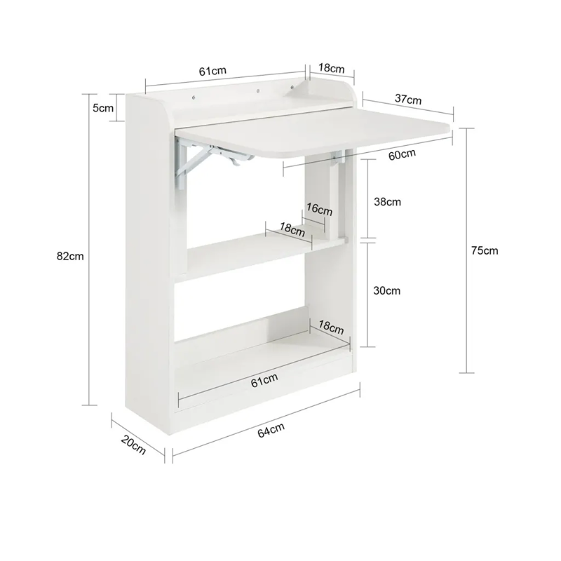 مكتب، 130 سم، أبيض - KM-EG67-54