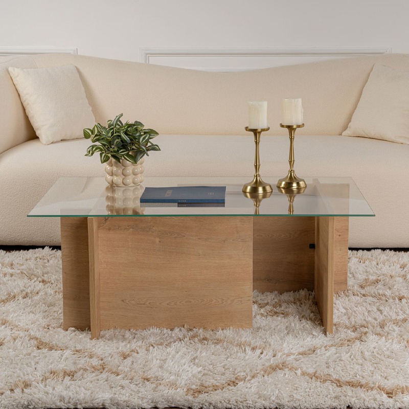 طاولة قهوة، 105 سم، خشبي - KM-EG67-57