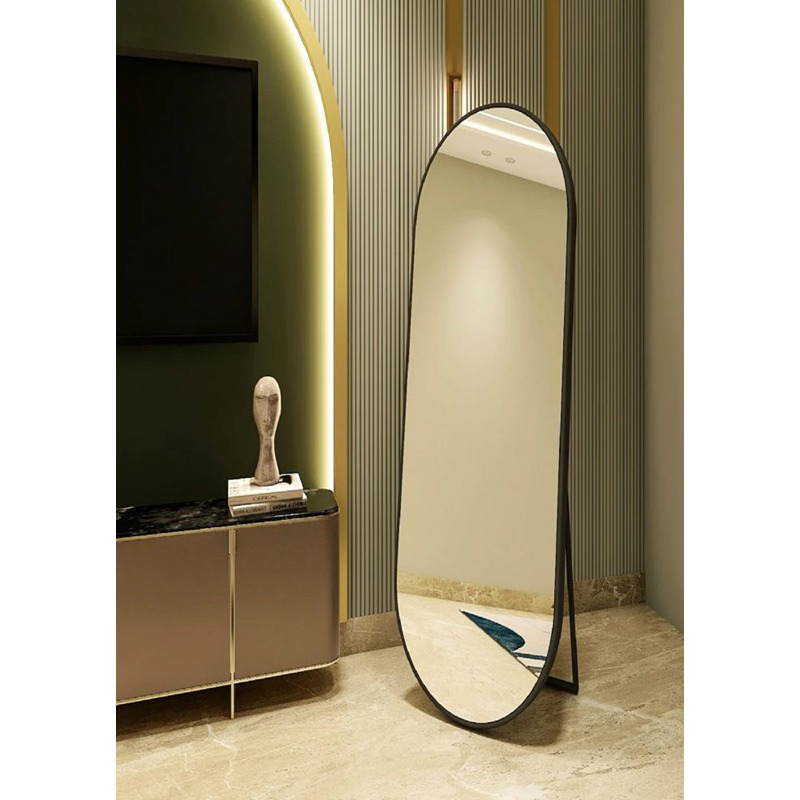 Floor Mirror, 170 × 60 cm, Black - KM-EG102-224