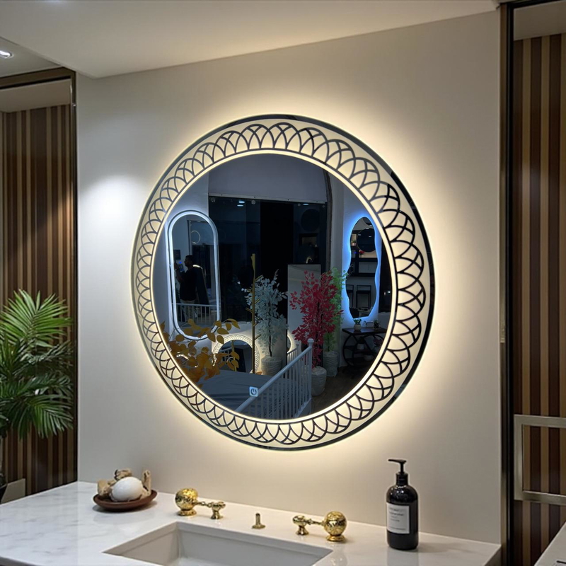 Touch Wall Mirror, 70 × 70 cm, Multi-Color - KM-EG76-80