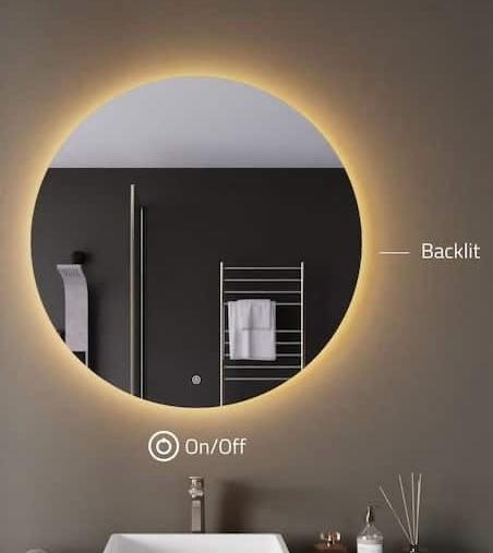 Touch Wall Mirror, 70 × 70 cm, Multi-Color - KM-EG76-83