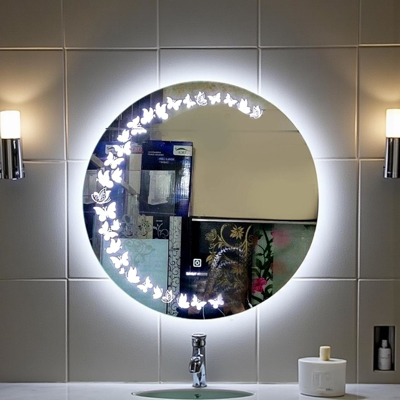 مراية حائط باللمس، 70 × 70 سم، ألوان متعددة - KM-EG76-86