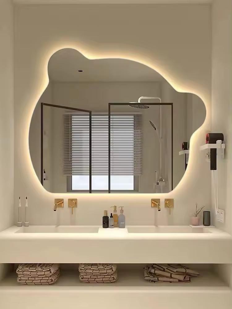 Touch Wall Mirror, 95 × 95 cm, Multi-Color - KM-EG76-89