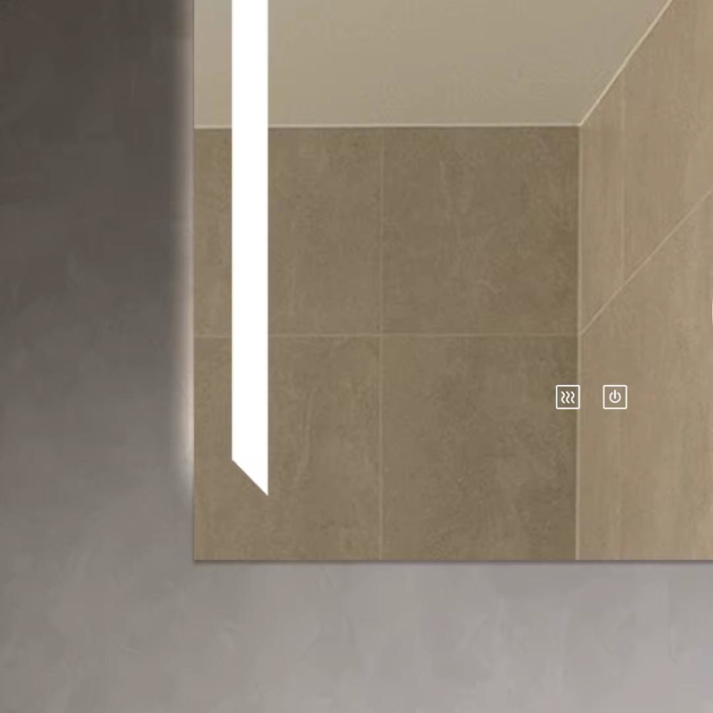 Smart Wall Mirror, 80 × 60 cm, Multi-Color - KM-EG76-96