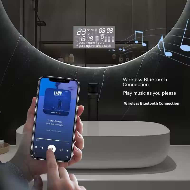 Smart Wall Mirror, 70 × 90 cm, Multi-Color - KM-EG76-98