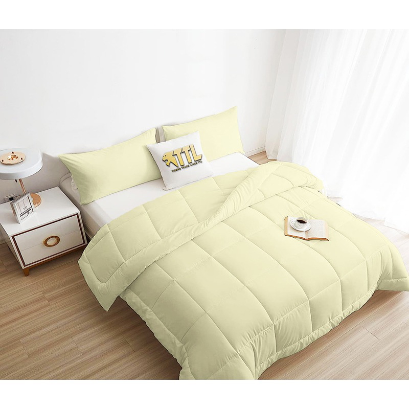 Bed Duvet Set, Multiple Sizes, Off White - KM-EG45-17