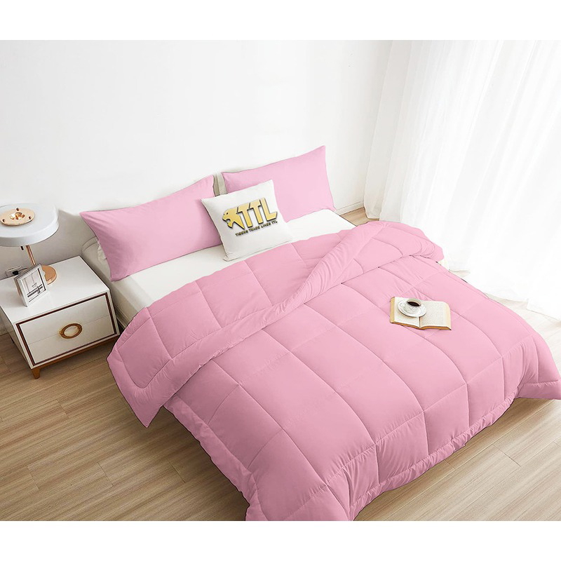 Bed Duvet Set, Multiple Sizes, Pink - KM-EG45-18