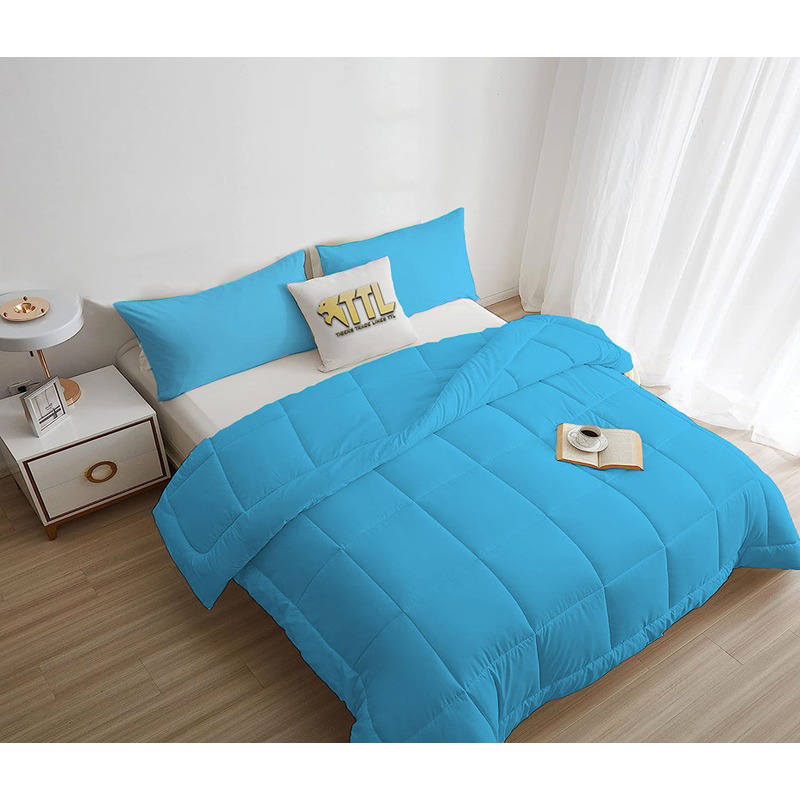 Bed Duvet Set, Multiple Sizes, Blue - KM-EG45-22