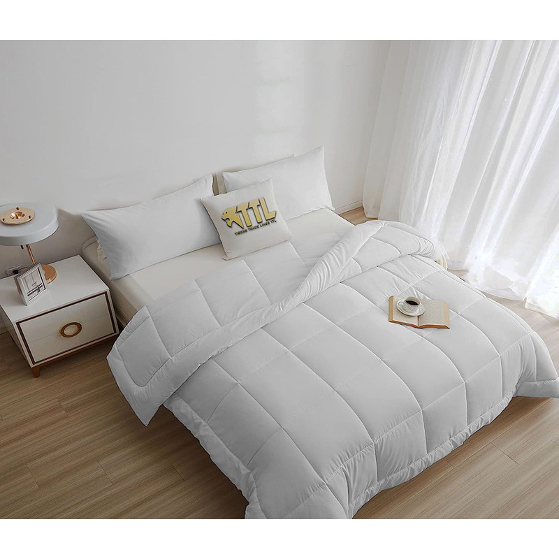 Bed Duvet Set, Multiple Sizes, White - KM-EG45-24