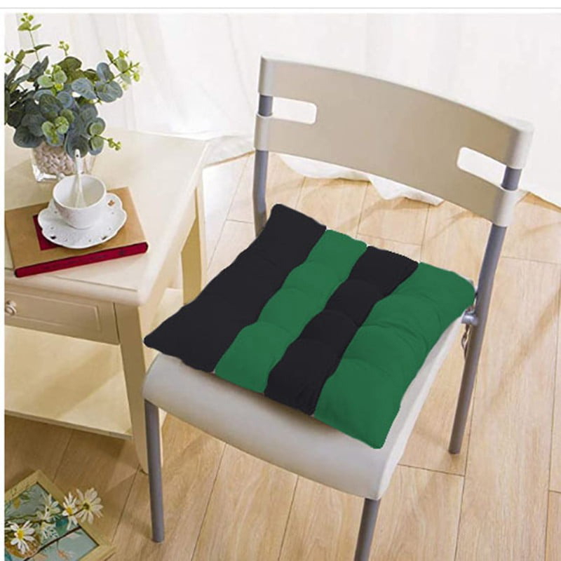 Chair Seating Cushions, Multiple Sizes, Black/Dark Green - KM-EG45-36