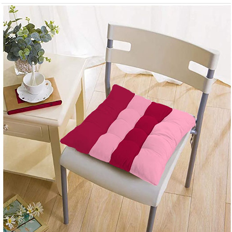 Chair Seating Cushions, Multiple Sizes, Maroon/Pink - KM-EG45-41